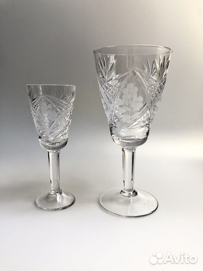Фужеры хрустальные СССР