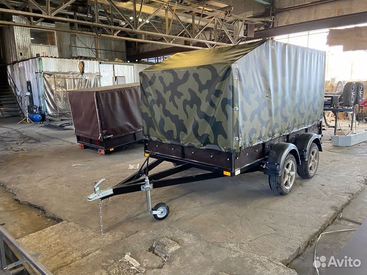 Прицеп усиленный двухосный 3000Х1500 борта фанера
