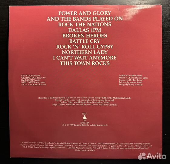 Saxon – Rock 'N Roll Gypsies (Скандинавия 1989г.)