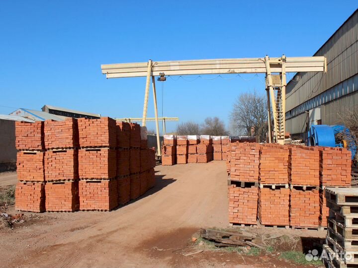 Кирпич красный одинарный 250х120х65 мм