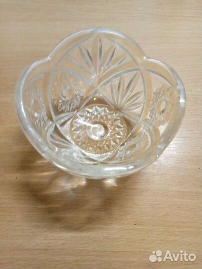 Хрустальная ваза конфетница СССР