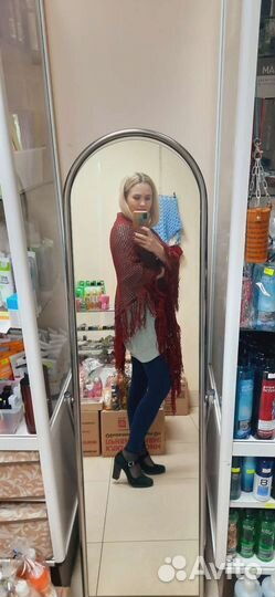 Платок шаль вязаная Ручная работа