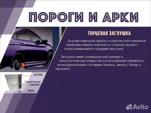 Пороги комплект Kia Ceed 2 (JD) Универсал