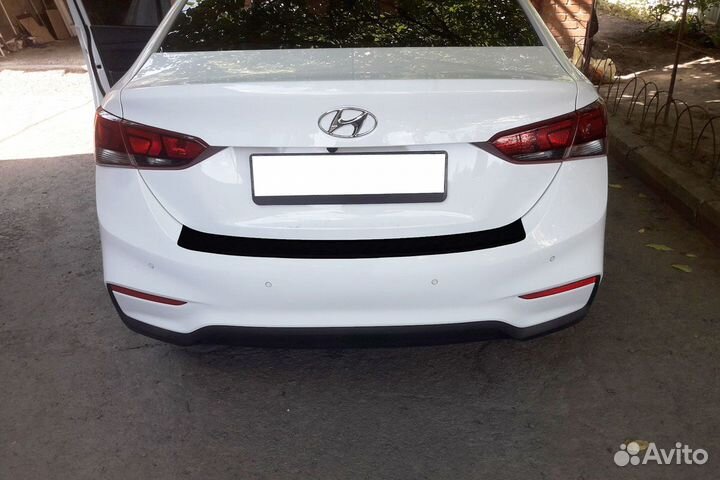 Накладка на задний бампер (Reno.RIo.Solaris.Polo)