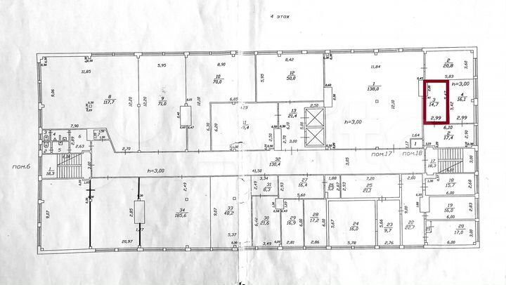 Свободного назначения, 14.7 м²