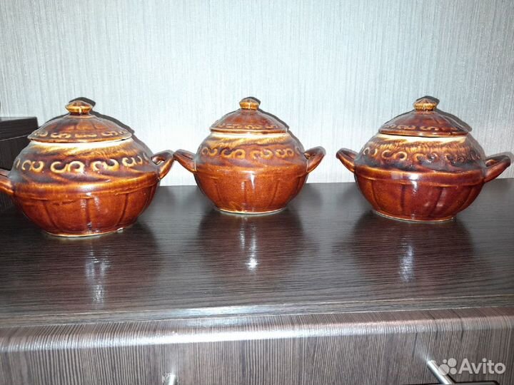 Горшочки глиняные для запекания