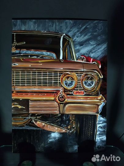 Картина акрилом на холсте