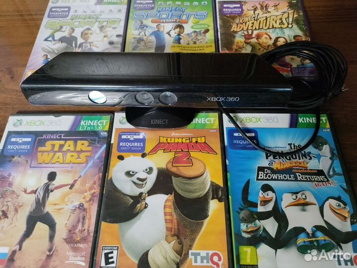 Microsoft Kinect на xbox 360 с играми