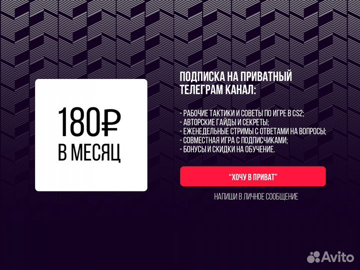 Тренер по CS2 / кс2 (по киберспорту)