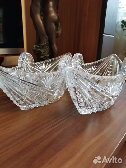 Хрустальная конфетница СССР