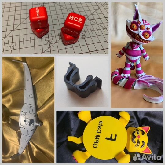 Печать на 3D принтере, моделирование, покрас