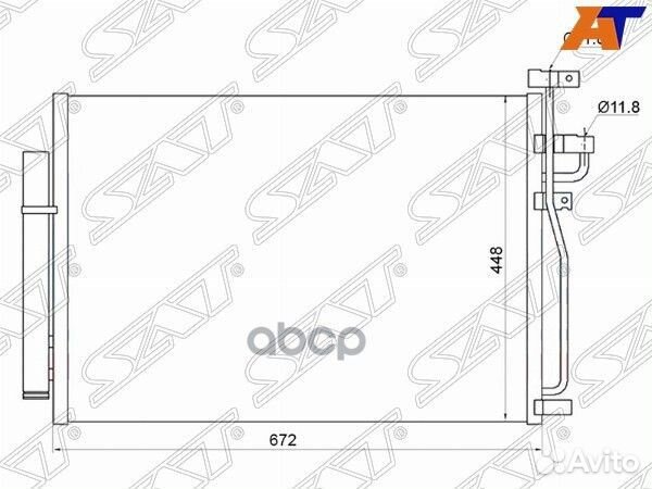 Радиатор кондиционера Chevrolet Captiva 06-15