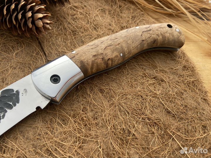 Якутский складной нож сталь х12мф