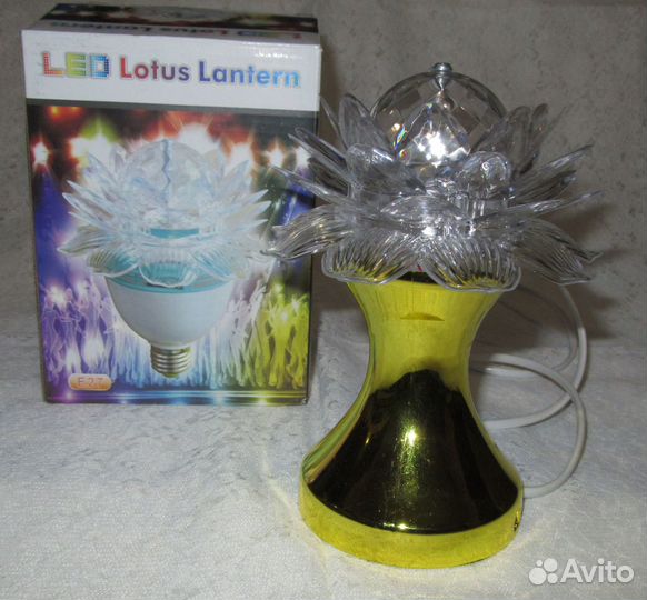 Лампа настольная Лотос крутящаяся Led Disco