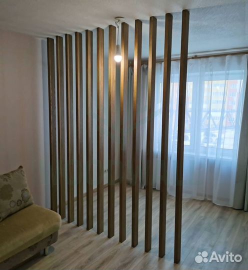 Реечные перегородки woodwall из мдф в шпоне