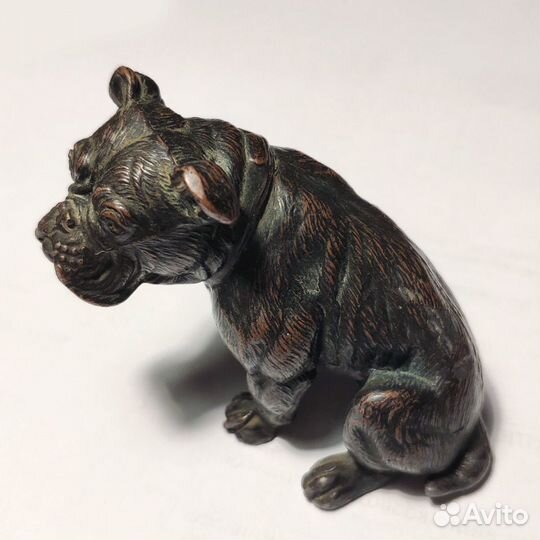 Бронзовая статуэтка английского бульдога