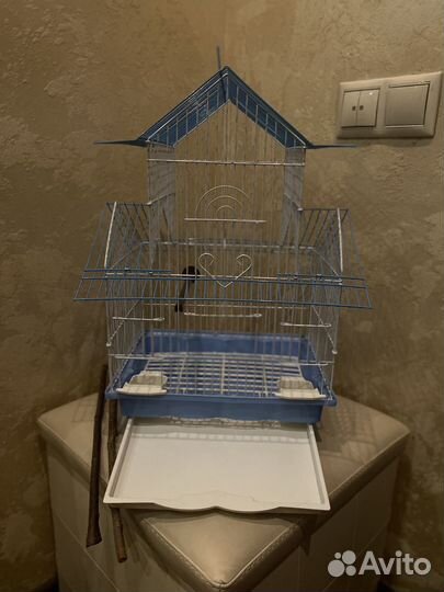 Клетка для одного волнистого попугая, 35x45см