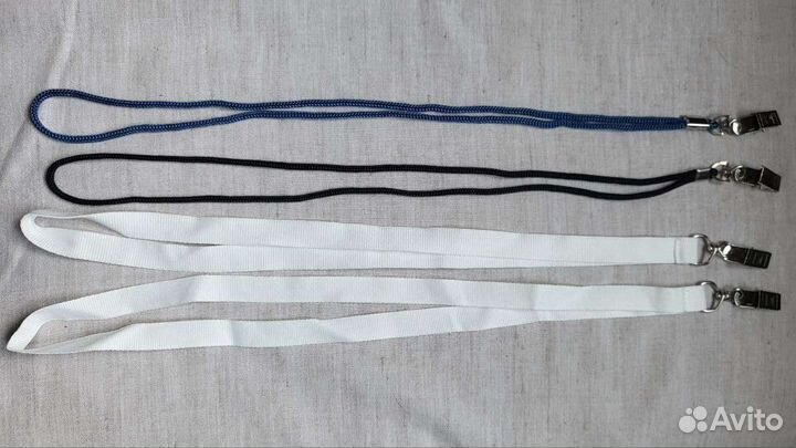 Шнурок, тесьма с карабином, ланъярд лента бейджей