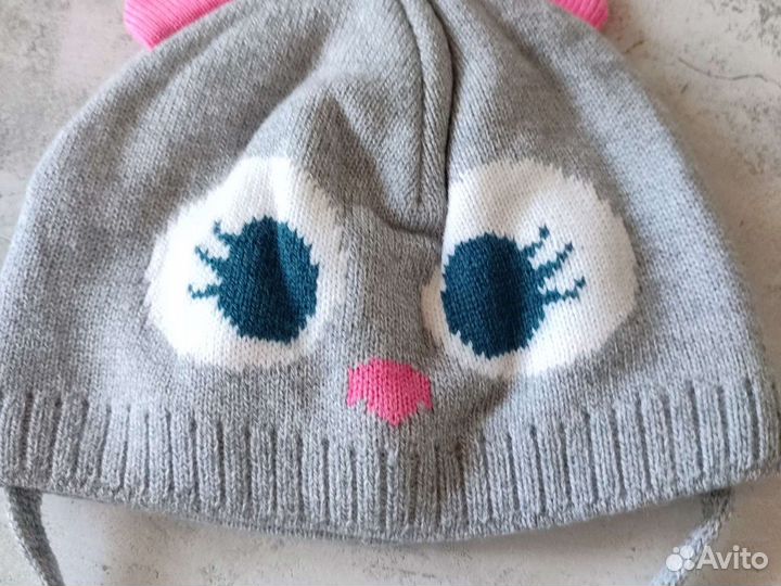 Новая детская шапка на завязках Futurino 50 размер