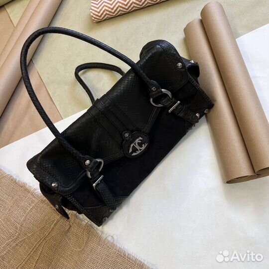 Винтажная кожаная сумка Just Cavalli (оригинал)