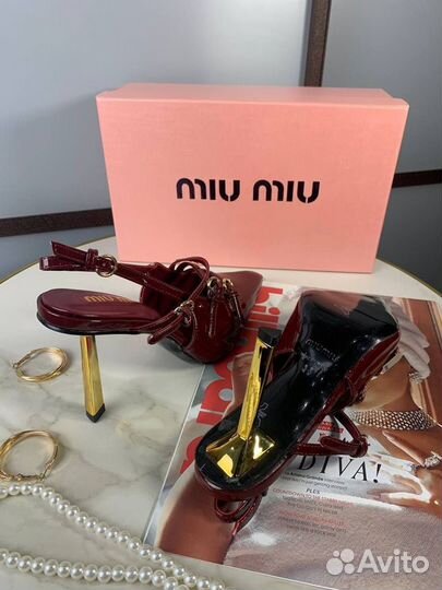 Босоножки туфли женские MIU MIU