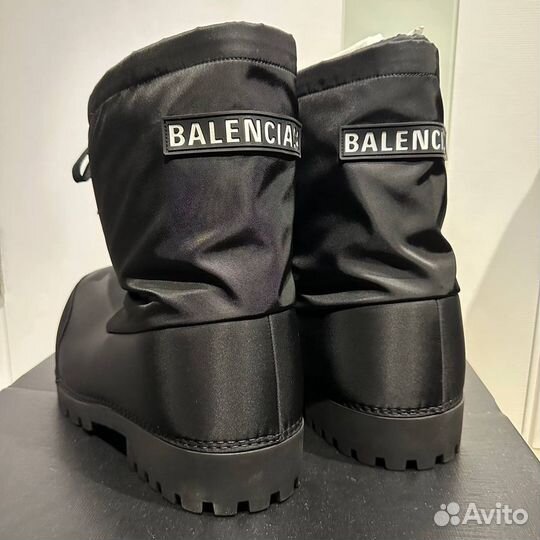 Balenciaga Alaska Low Boot in Black Nylon ботинки