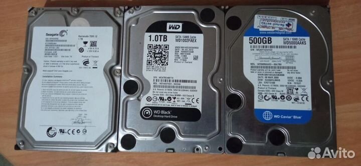 Жесткие диски HDD 3.5 3штуки