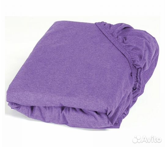 Простынь GoodNight Трикотаж 140х200х20 Лаванда на