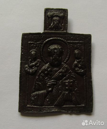 Иконка Николай Чудотворец 19 век