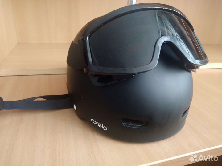 Шлем спортивный want oxelo + oчки солнцезащитные