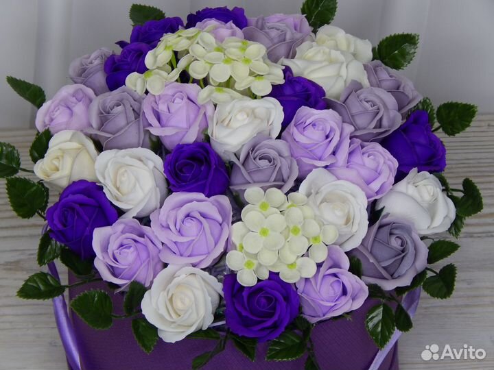 Мыльный букет из роз