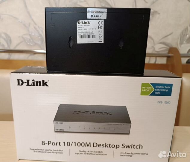 Коммутатор D-Link DES-1008D