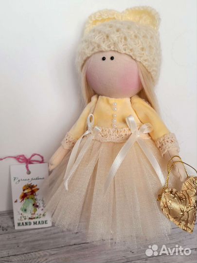 Кукла ручной работы текстильная интерьерная