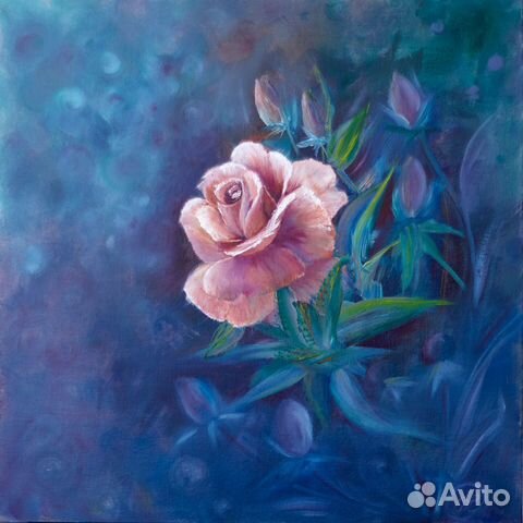 Картина маслом, цветы