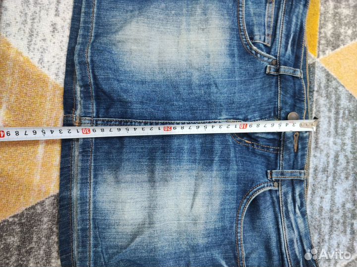 Джинсовая юбка 44