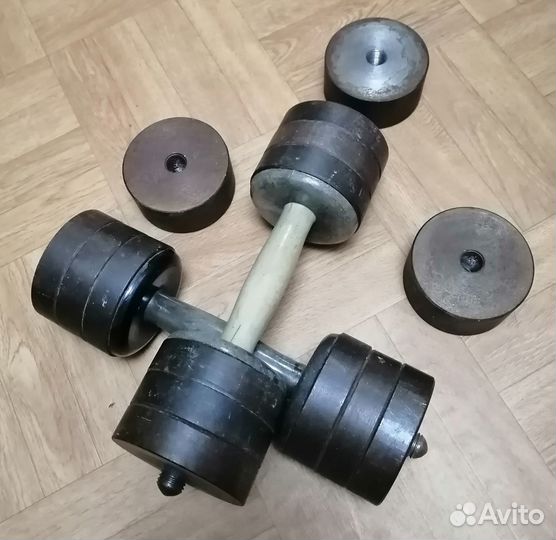 Гантели разборные 5 кг 2 штуки из СССР