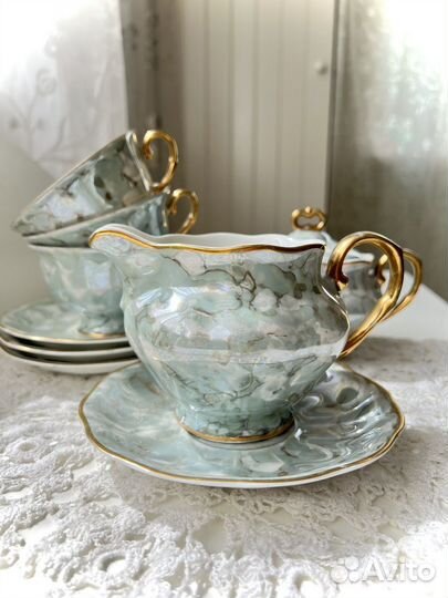 Красивый чайный Сервиз Польша Karolina период СССР
