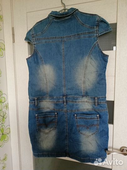 Платье джинсовое размер 50-52