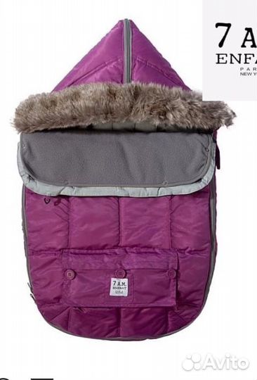 Конверт в коляску 7AM enfant с муфтами