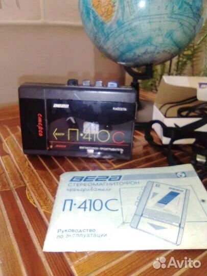 Миникассетный магнитофон-проигрыватель Вега 410 с