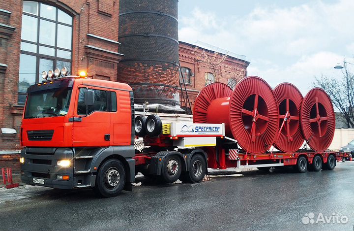 Перевозка спецтехники и негабарита. Аренда трала