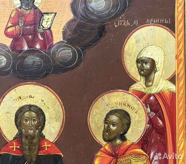 Икона Святые Федор Ирина Никита Иоанн Вонифатий