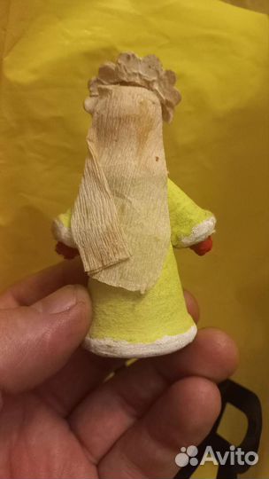 Ватные елочная игрушка старая