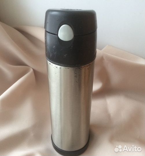 Термос thermos с трубочкой нержавейка- до 12 час