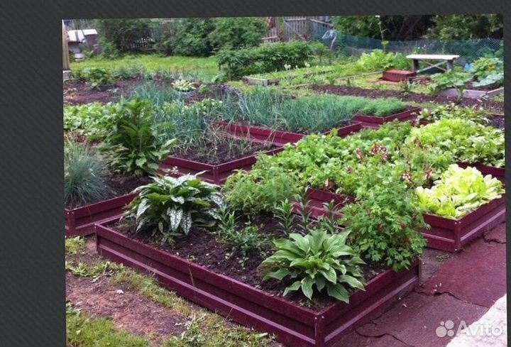 Грядка темно-зеленая 1м х 3м х 22см