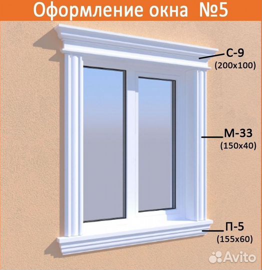 Окна. Фасадный декор
