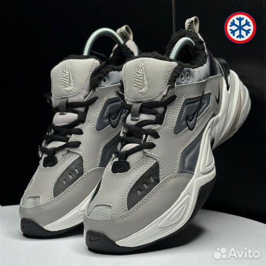 Кроссовки зимние Nike M2K gray and black