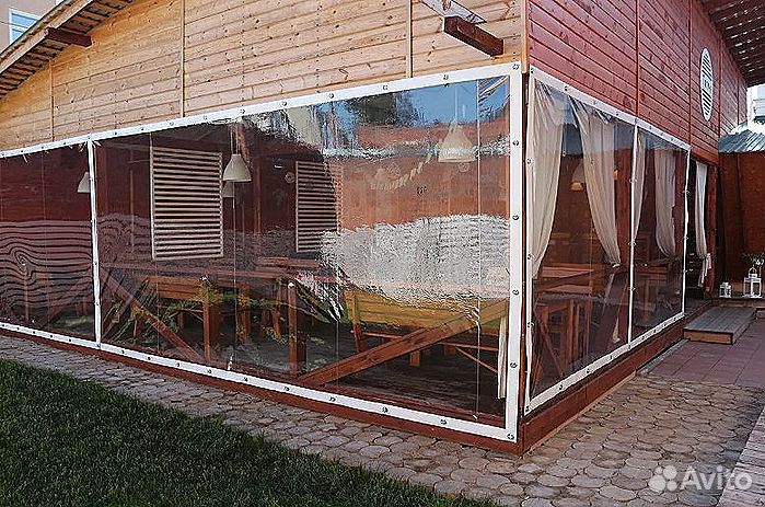 Мягкие окна для террасы, веранды беседки, под ключ