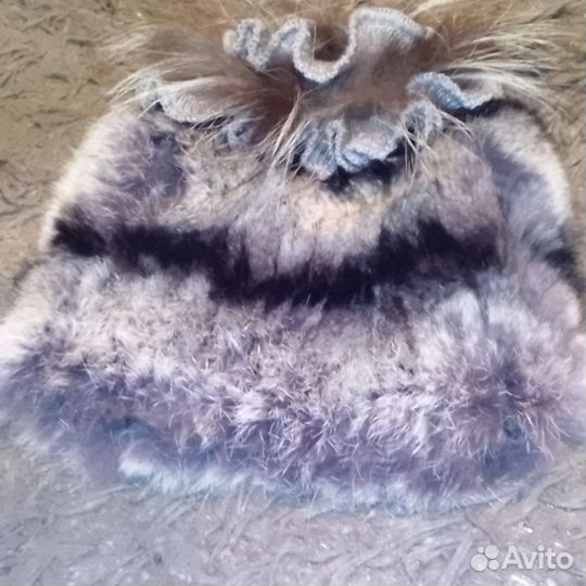 Шапочка женская шиншила