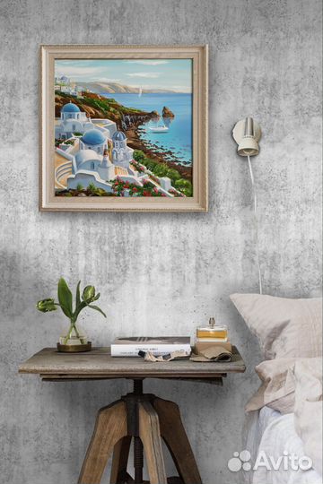 Картина маслом на холсте 60-60 морской пейзаж